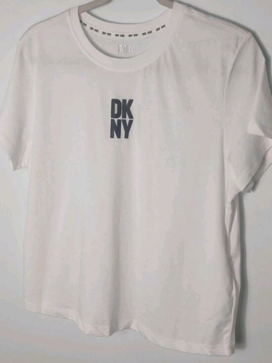 Dkny Tops - DKNY Women's Crew Neck T-Shirt With Logo Short‎ Sleeve Black Size S/P
